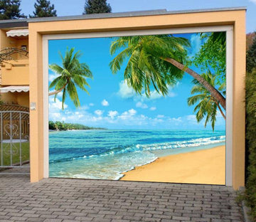 3D Beautiful Beach 402 Garage Door Mural Wallpaper AJ Wallpaper 