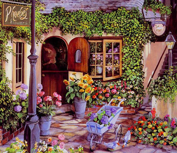 Yard Flowers Wallpaper AJ Wallpaper 