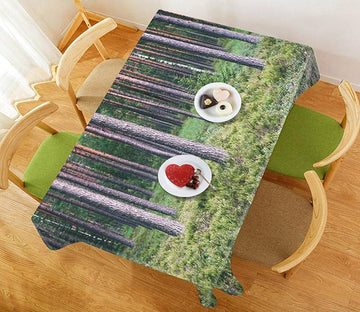 3D Forest Trees Trunks 539 Tablecloths Wallpaper AJ Wallpaper 