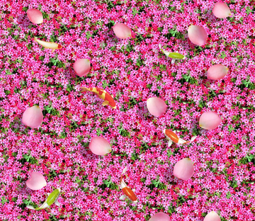 3D Pink Flowers Floor Mural Wallpaper AJ Wallpaper 2 