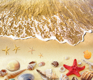 3D Charming Beach Floor Mural Wallpaper AJ Wallpaper 2 