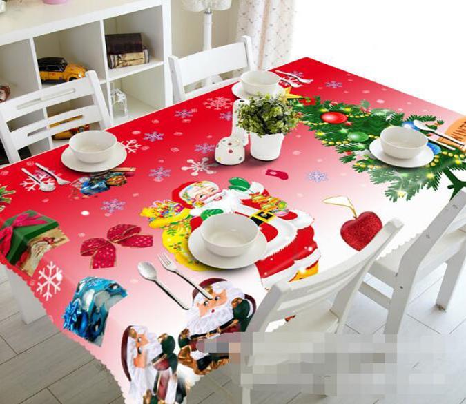 3D Lovely Santa Claus 1401 Tablecloths Wallpaper AJ Wallpaper 
