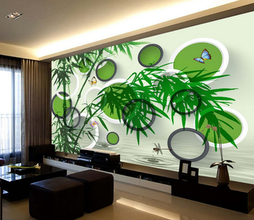 Bamboos And Insects Wallpaper AJ Wallpaper 