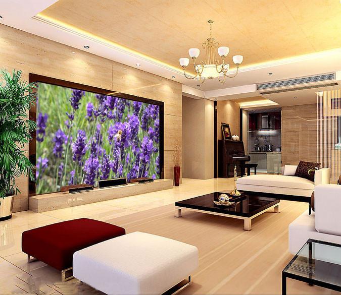 Small Bee And Flowers Wallpaper AJ Wallpaper 2 