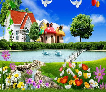 Mushroom Houses 1 Wallpaper AJ Wallpaper 