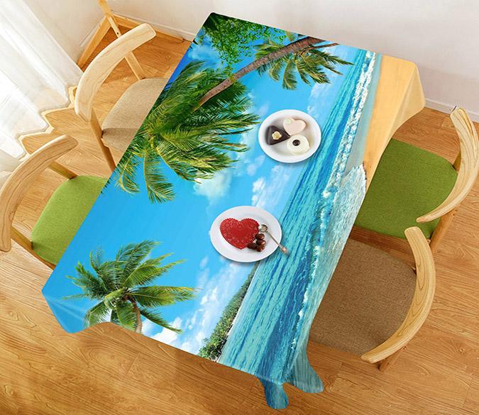 3D Nice Beach Scenery 646 Tablecloths Wallpaper AJ Wallpaper 