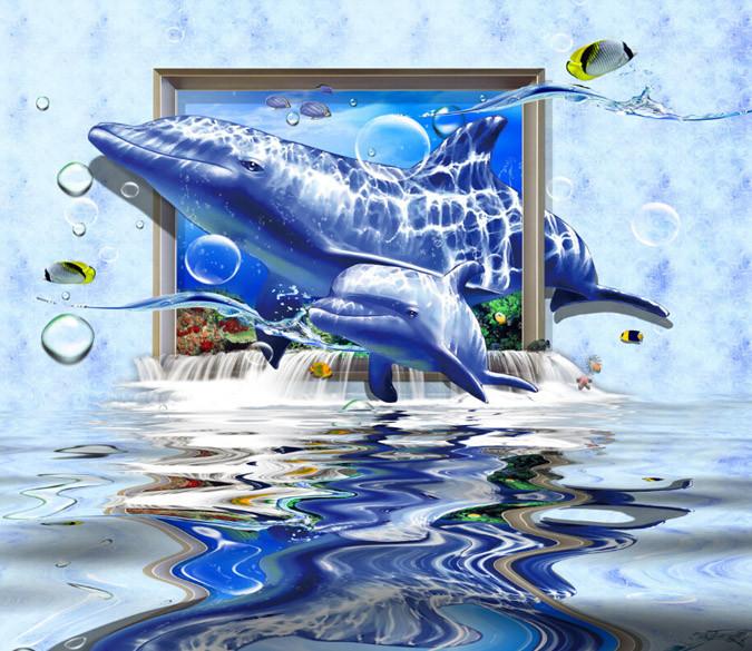 Dolphins Window Wallpaper AJ Wallpaper 