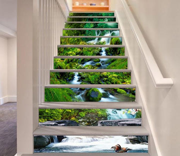 3D Stream Scenery 788 Stair Risers Wallpaper AJ Wallpaper 