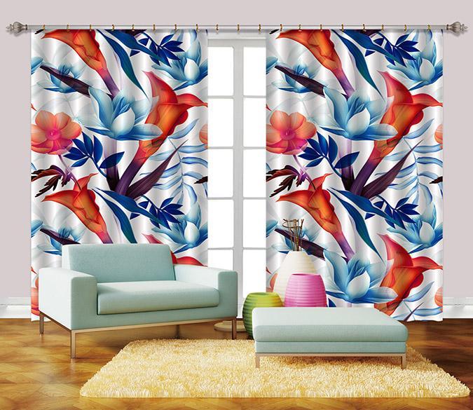 3D Flowers 2321 Curtains Drapes Wallpaper AJ Wallpaper 