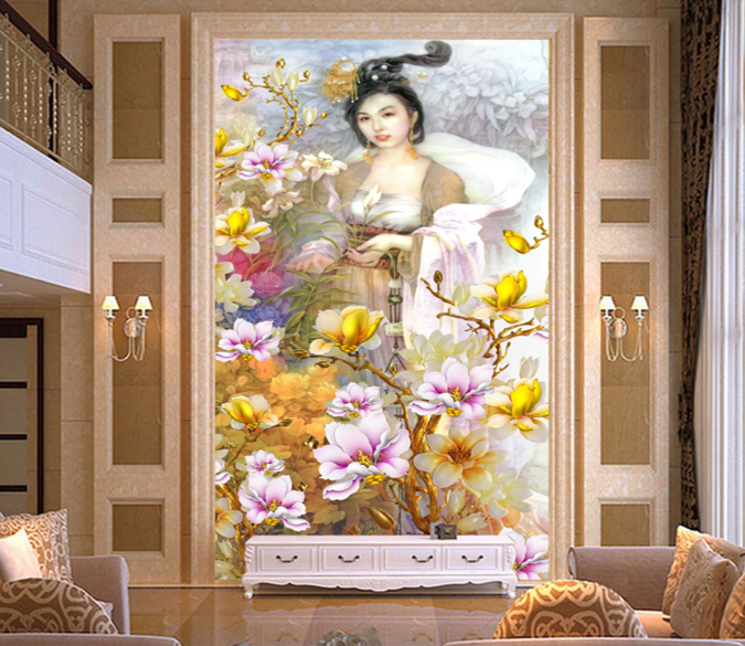 Beautiful Beauty And Flowers Wallpaper AJ Wallpaper 1 