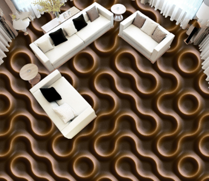 3D Winding Lines Floor Mural Wallpaper AJ Wallpaper 2 