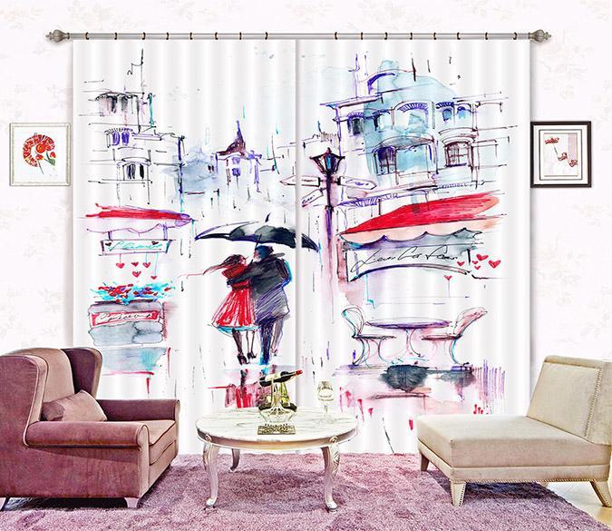 3D Street Hand Painting 2316 Curtains Drapes Wallpaper AJ Wallpaper 