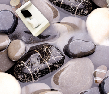 3D Elegant Pebbles Floor Mural Wallpaper AJ Wallpaper 2 