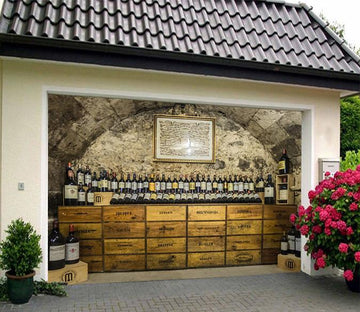3D Wine Cellar 195 Garage Door Mural Wallpaper AJ Wallpaper 