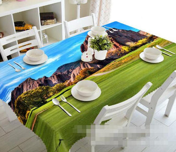3D Grassland Mountains 901 Tablecloths Wallpaper AJ Wallpaper 