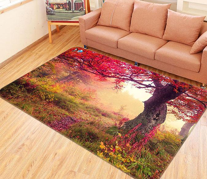 3D Pretty Tree 181 Non Slip Rug Mat Mat AJ Creativity Home 