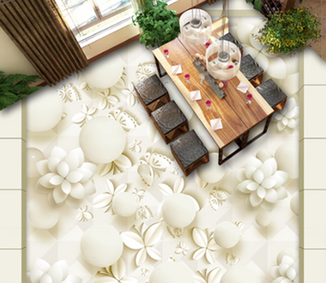 3D Elegant Butterflies Floor Mural Wallpaper AJ Wallpaper 2 