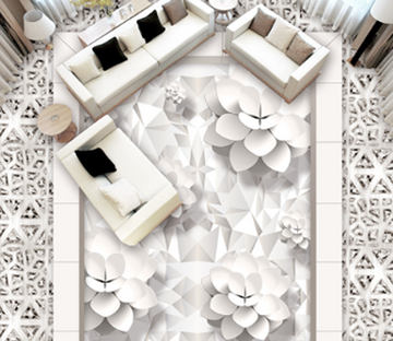 3D Blossoms Floor Mural Wallpaper AJ Wallpaper 2 