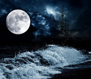 Beach Full Moon Wallpaper AJ Wallpaper 