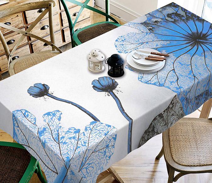 3D Lotus Seeds Leaves 133 Tablecloths Wallpaper AJ Wallpaper 