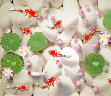 3D Elegant Pebbles Floor Mural Wallpaper AJ Wallpaper 2 