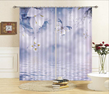 3D Flowers Butterflies 2329 Curtains Drapes Wallpaper AJ Wallpaper 