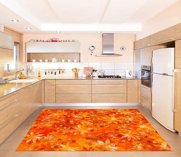3D Bright Flowers Kitchen Mat Floor Mural Wallpaper AJ Wallpaper 