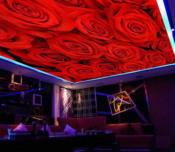 Dense Red Roses Wallpaper AJ Wallpaper 