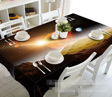 3D Mountains Bright Sun 1370 Tablecloths Wallpaper AJ Wallpaper 