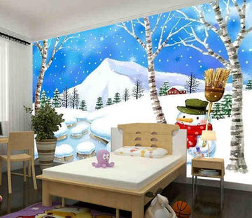 3D Snowman River 155 Wallpaper AJ Wallpaper 