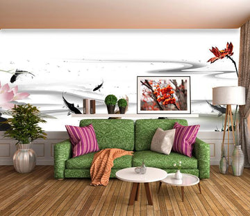 Fishes And Lotus Wallpaper AJ Wallpaper 