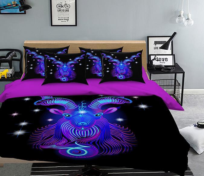 3D Capricorn 302 Bed Pillowcases Quilt Wallpaper AJ Wallpaper 