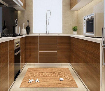 3D Summer Beach Kitchen Mat Floor Mural Wallpaper AJ Wallpaper 