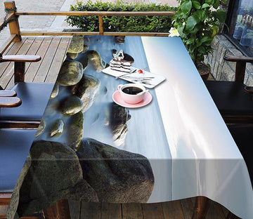 3D Sea Stones 594 Tablecloths Wallpaper AJ Wallpaper 