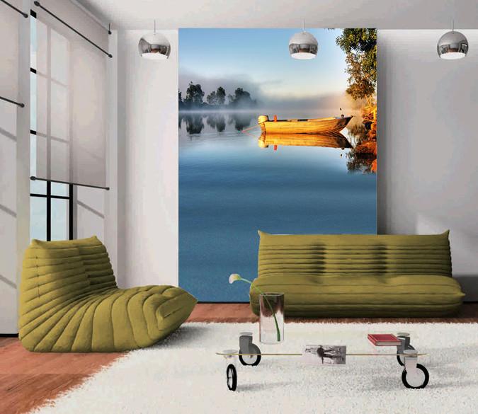 Small Wooden Boat Wallpaper AJ Wallpaper 