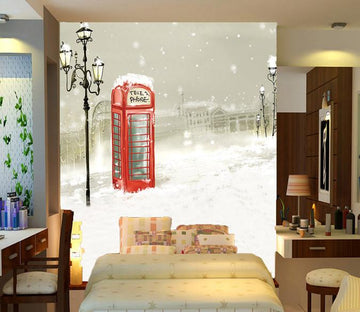 Snowcapped Street Wallpaper AJ Wallpapers 