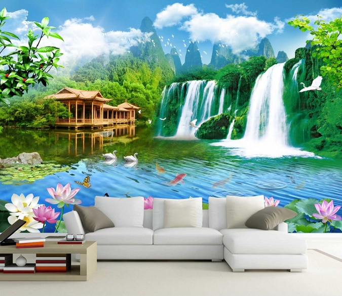 Waterfalls Landscape Wallpaper AJ Wallpaper 2 