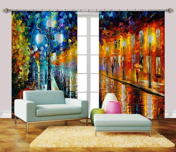 3D Street Oil Painting 2278 Curtains Drapes Wallpaper AJ Wallpaper 