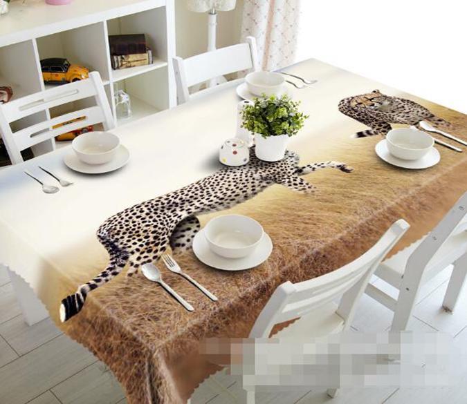 3D Leopards 1193 Tablecloths Wallpaper AJ Wallpaper 