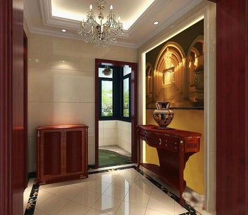 Golden Corridor Wallpaper AJ Wallpaper 