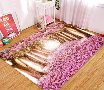 3D Cherry Blossom Avenue 139 Non Slip Rug Mat Mat AJ Creativity Home 