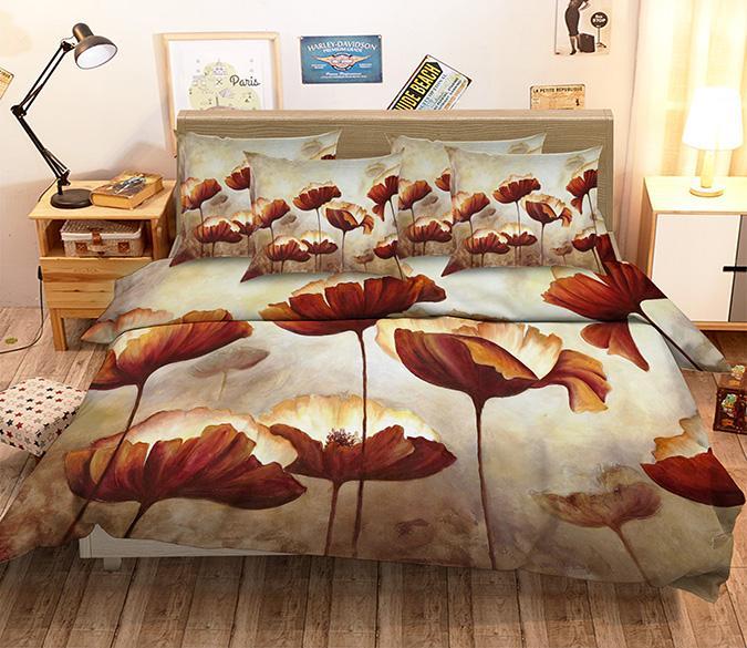 3D Metal Flowers 53 Bed Pillowcases Quilt Wallpaper AJ Wallpaper 