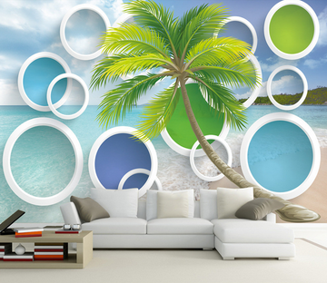 Beach And Colored Circles Wallpaper AJ Wallpaper 