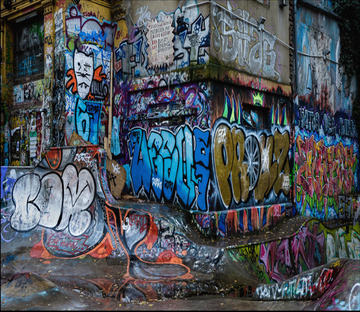 Street Corner Graffiti Wallpaper AJ Wallpaper 
