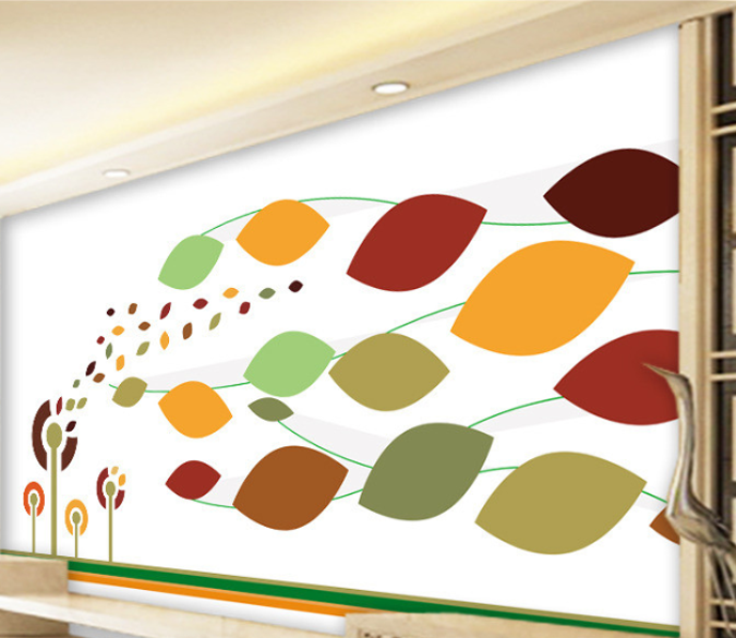 Dancing Leaf Wallpaper AJ Wallpaper 