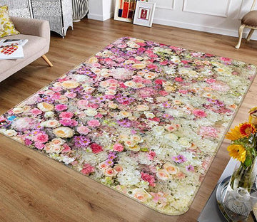 3D Flowers Wall 173 Non Slip Rug Mat Mat AJ Creativity Home 