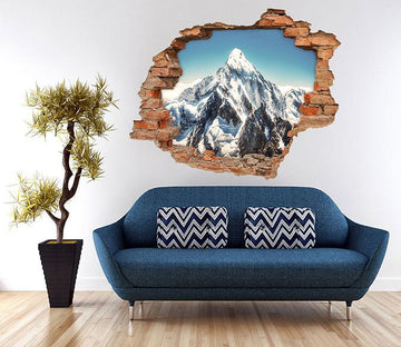 3D Snow Mountains Peak 220 Broken Wall Murals Wallpaper AJ Wallpaper 