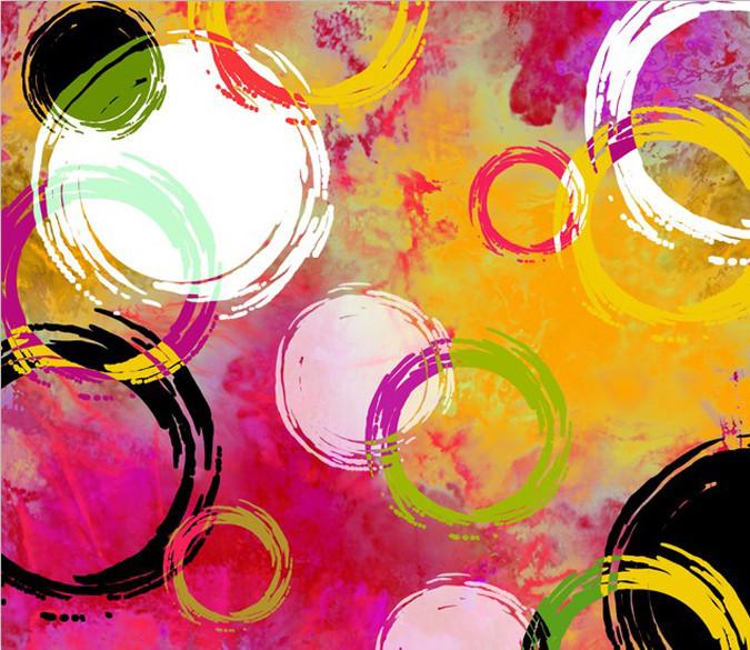 Colorful Circles Wallpaper AJ Wallpaper 