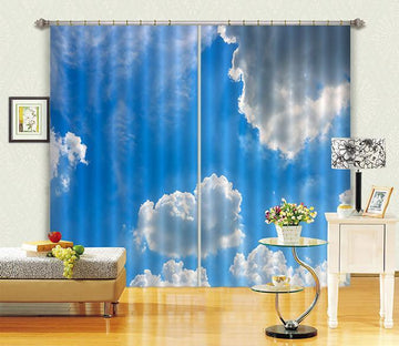 3D Sky Floating Clouds 481 Beach Curtains Drapes Wallpaper AJ Wallpaper 