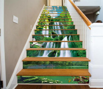 3D Mountains Waterfalls 324 Stair Risers Wallpaper AJ Wallpaper 